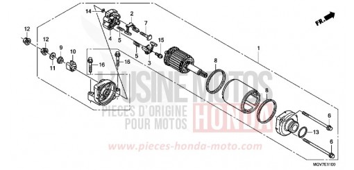MOTEUR DE DEMARRAGE CBR600FC de 2012